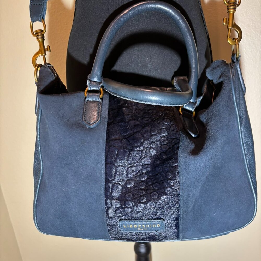 👜Liebeskind Berlin Esther Satchel Soft Leather Shoulder Bag Purse - Picture 3 of 16